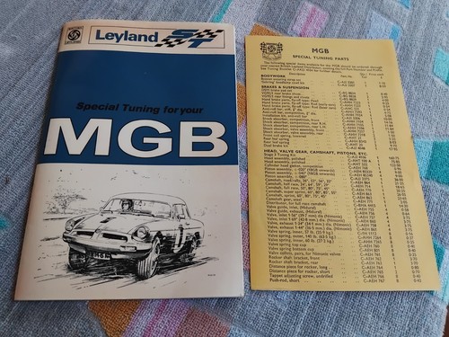 Mgb special tuning libretto - tuning,