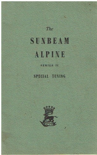 Sunbeam alpine series - sunbeam, ii