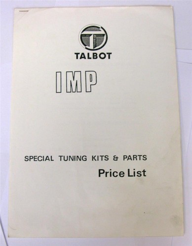 Talbot imp kit speciale - talbot,