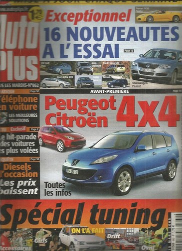 Auto plus 862 peugeot - auto, n°862